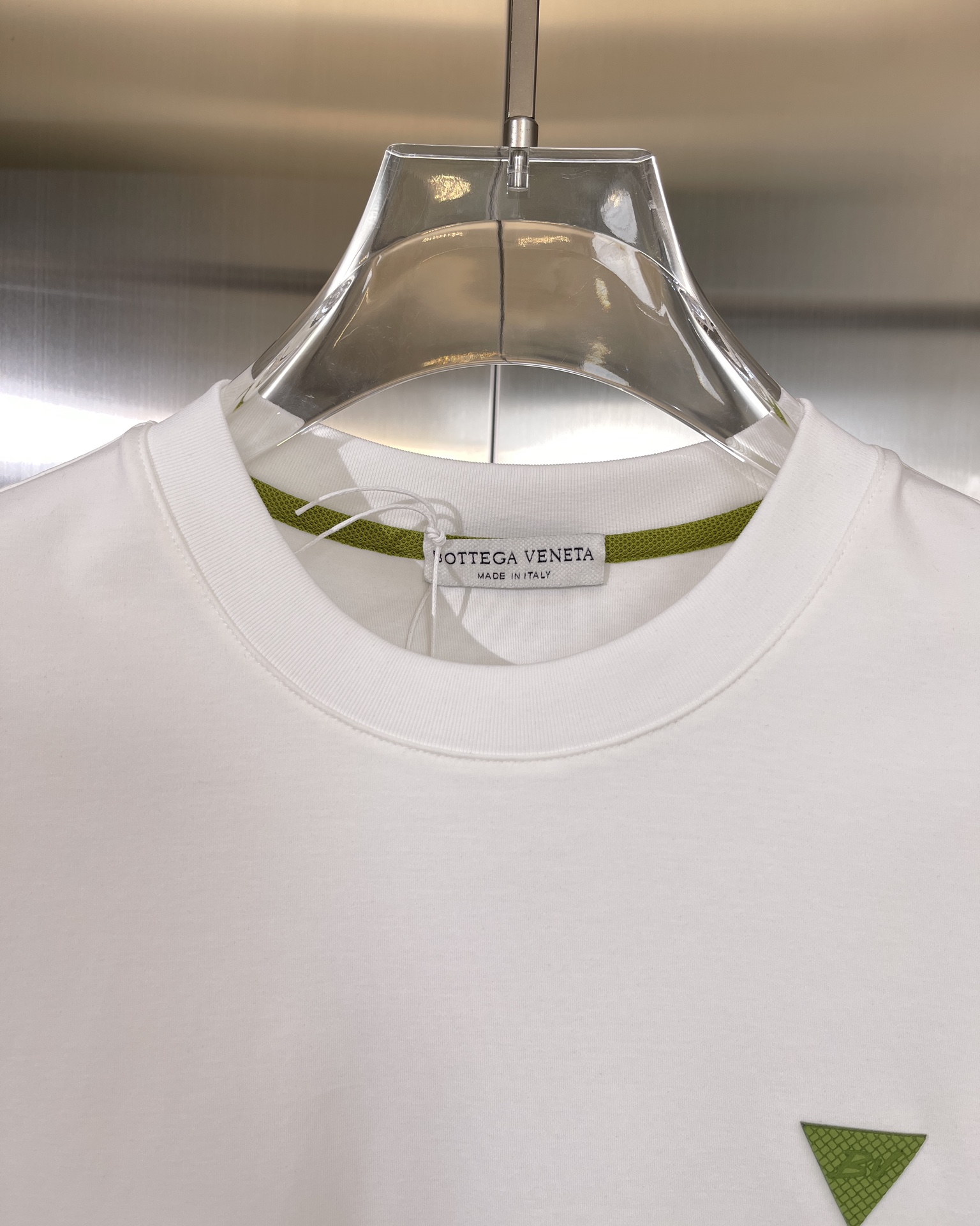 Bottegaveneta保蝶家BV款式男款短袖T恤衫T-shirt100支双移圈提花面料全套丝光针数是