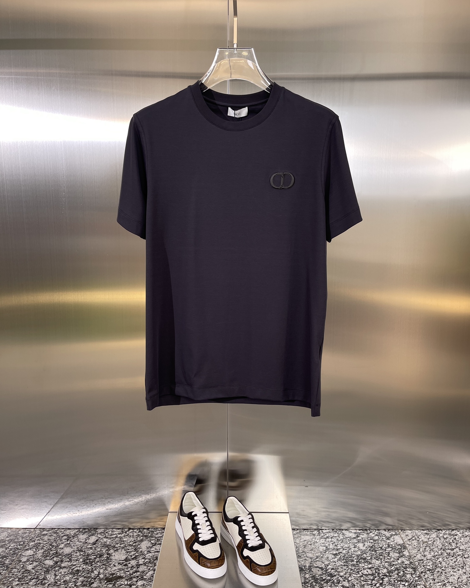 Dior Clothing T-Shirt Men Cotton Fashion Short Sleeve