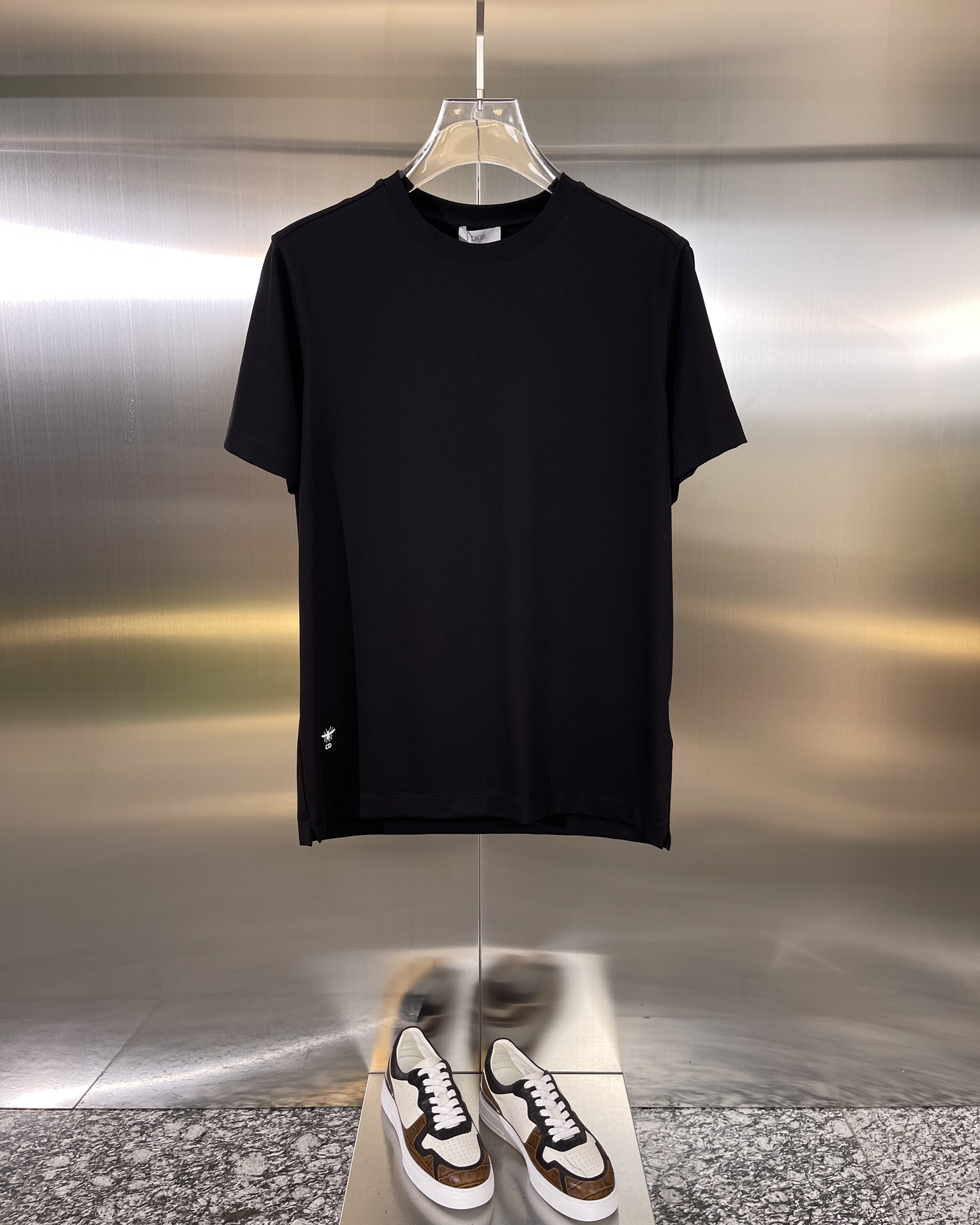 Dior Clothing T-Shirt Men Cotton Fashion Short Sleeve