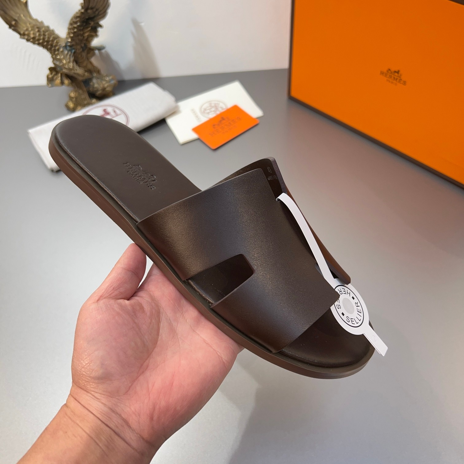 Precio de fábrica:110Hermes Hermes sitio web oficial última sincronización contador nuevo oran color