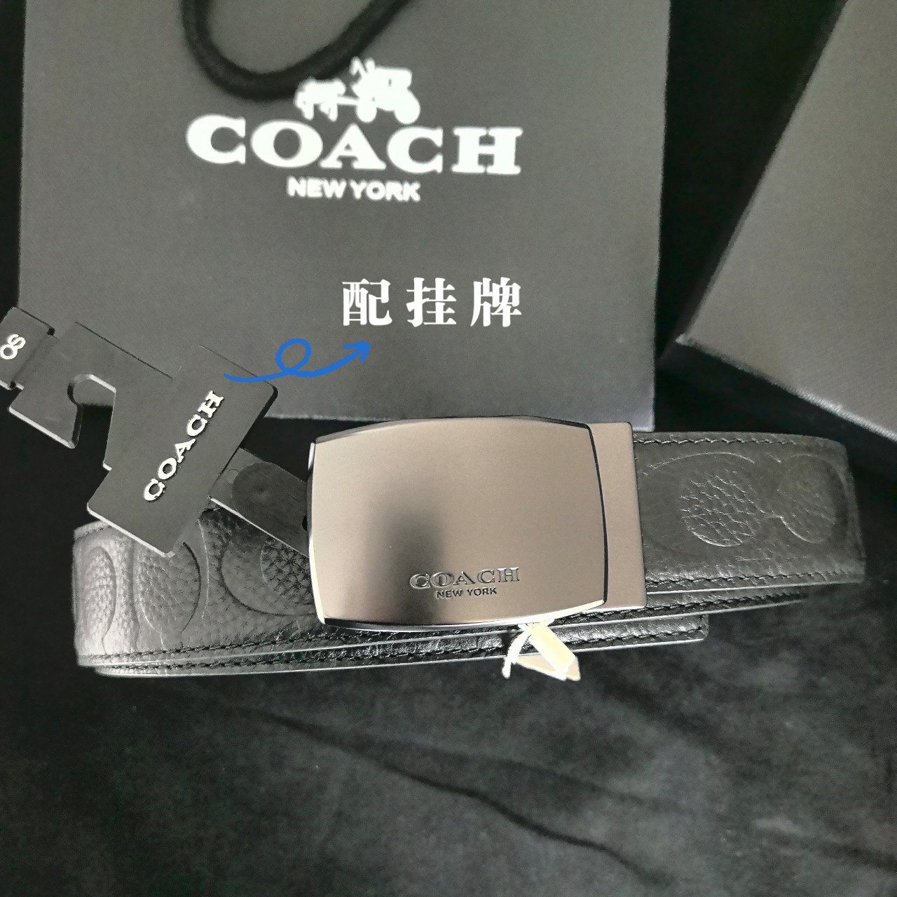 High-Quality Gold-Plated Grade-Class Coach CoachCrunch with Rotating Buttons - 图片 1