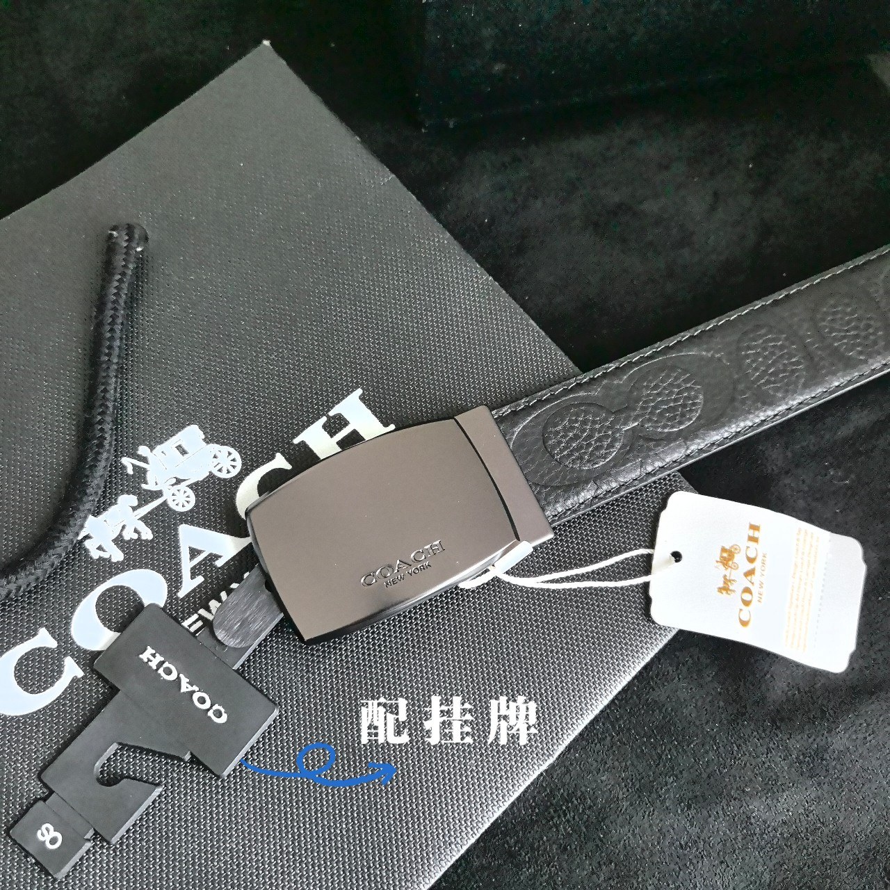 High-Quality Gold-Plated Grade-Class Coach CoachCrunch with Rotating Buttons - 图片 2