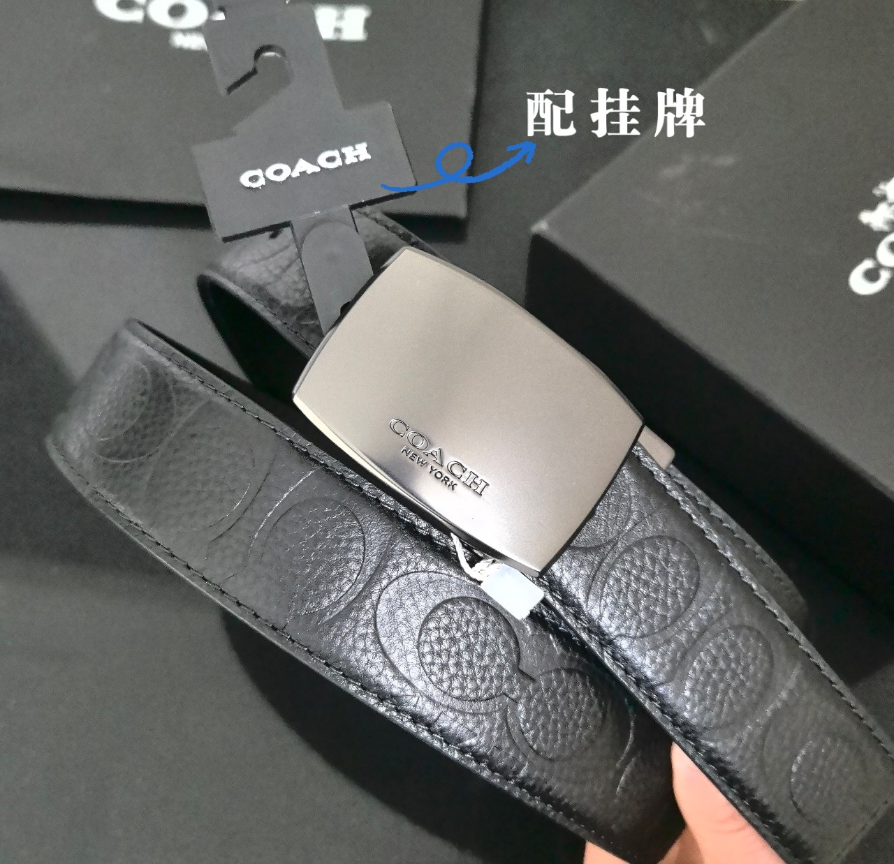 High-Quality Gold-Plated Grade-Class Coach CoachCrunch with Rotating Buttons - 图片 8