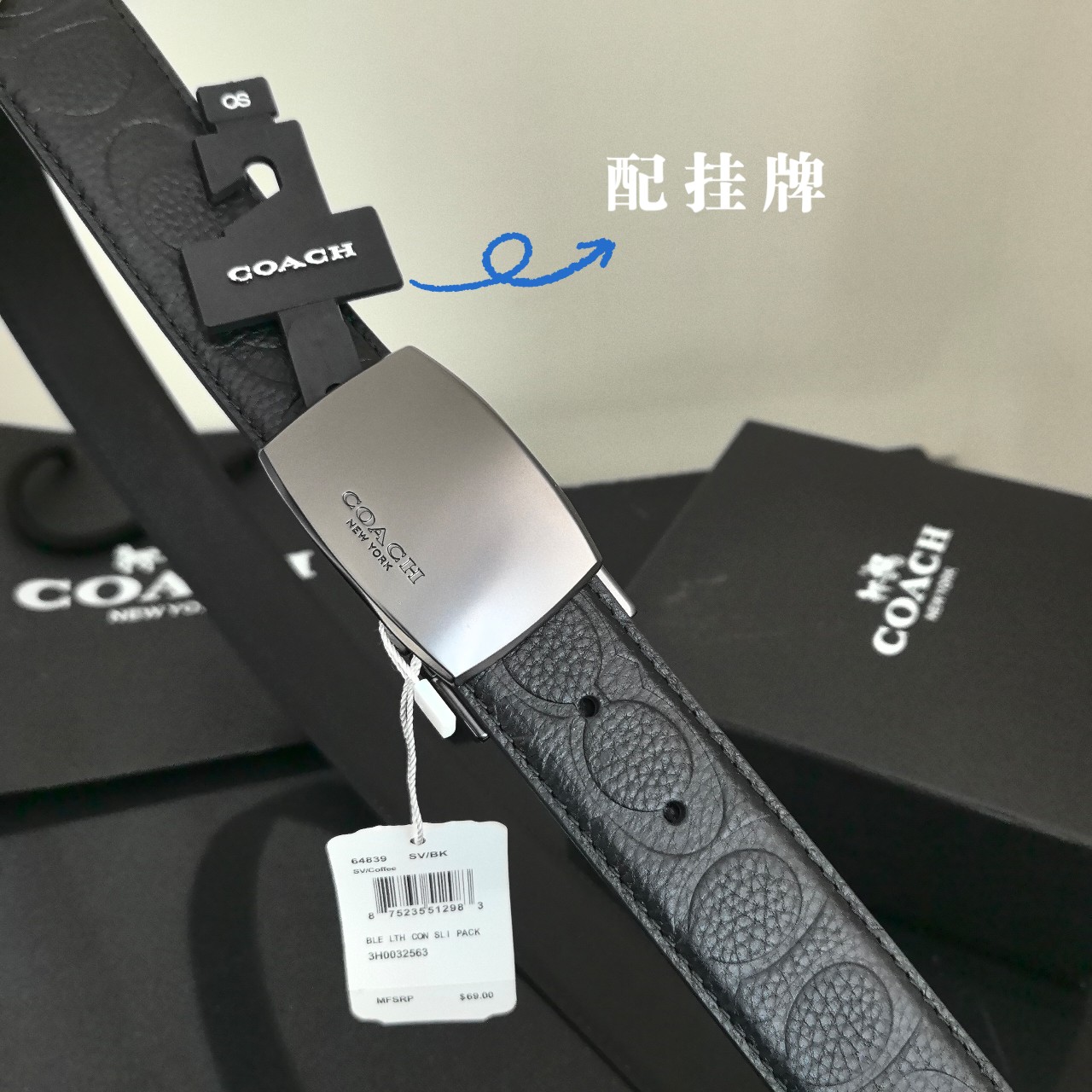 High-Quality Gold-Plated Grade-Class Coach CoachCrunch with Rotating Buttons - 图片 7