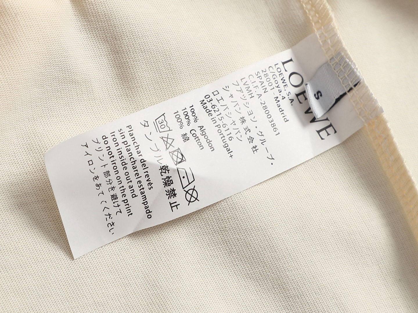 Loewe LOEWE /罗意威霓虹刺绣荧光粉短袖T恤 面料采用纯棉精梳棉260g面料 绣花采用立体工艺