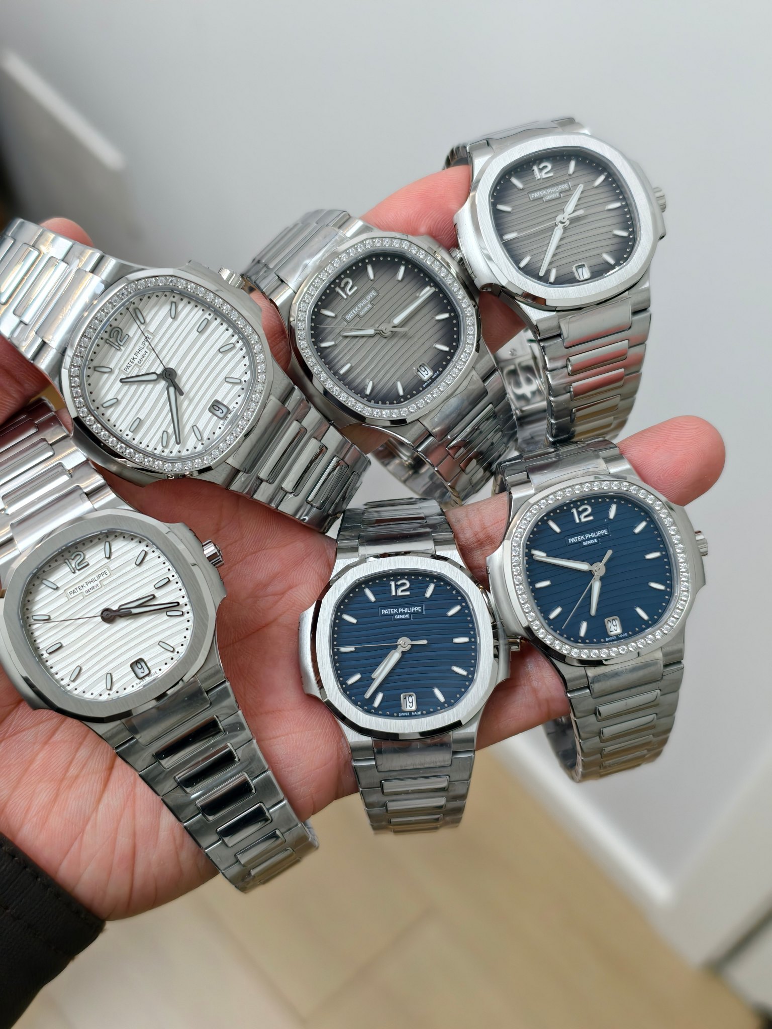 NO:586479,DDF new product Nautilus for women, steel model in all colors, equipped with 324 engraved movement, top quality workmanship.19860909DDF新品 鹦鹉螺女款 钢款颜色全 搭载324刻字机芯 做工顶级,,Watch