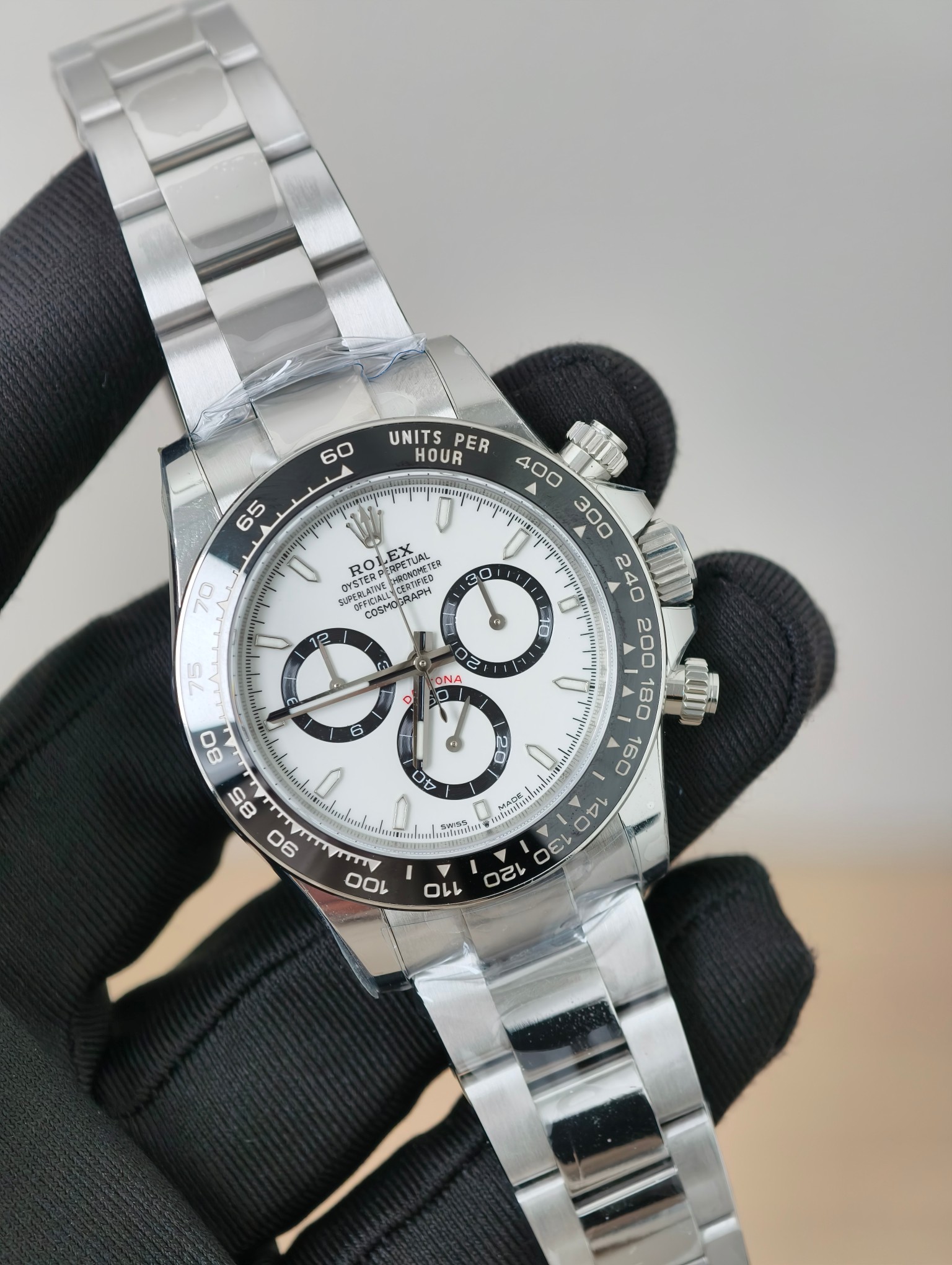 NO:764784,QF new product Daytona Panda Di latest version 4131 all-in-one machine card-free weight balance wheel top craftsmanship on the market,19860909QF新品 迪通拿熊猫迪 最新版4131一体机 无卡度砝码摆轮 市面顶级工艺,,Watch