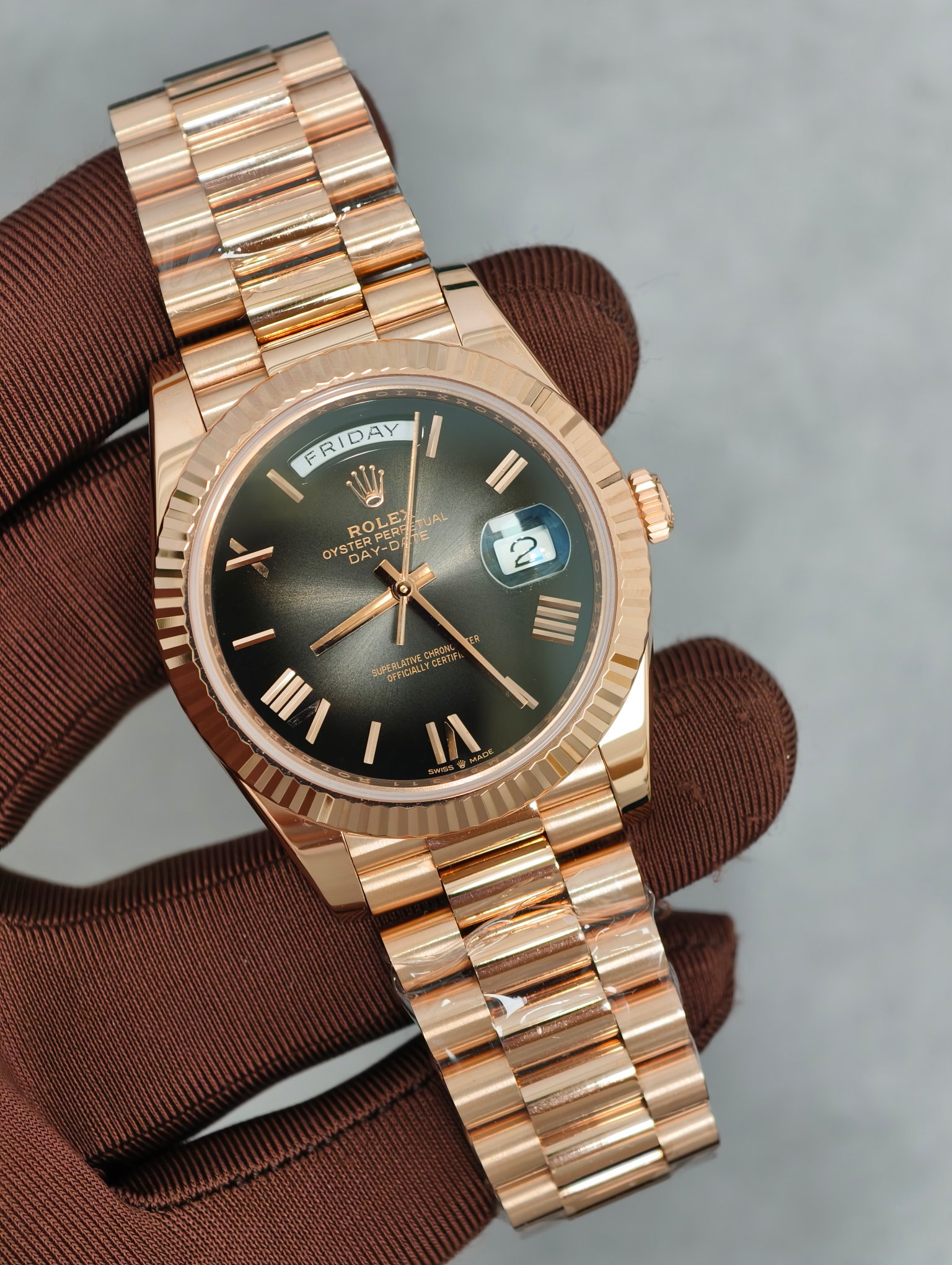 NO:946293,RC counterweight, rose gold smoked black DD, whole watch package 18k rose gold, pink gold version, full of texture,19860909RC配重 玫瑰金烟熏黑DD 整表包18k玫瑰金 呈粉色金对版 质感拉满,,Watch