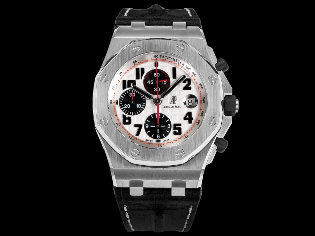 NO:389549,The TK Factory Royal Oak Offshore 26400/26238/26470/26170 series officially debuted!  The most complete style and the best-made Audemars Piguet chronograph watch is here. There are top-quality products with good workmanship, and don’t consider cheap small factory goods!  1. The movement uses a 12-bit small second custom-made 3126 chronograph movement, which perfectly restores all functions of the original version. After precision polishing, it greatly strengthens its stability. 2. Among them, the carbon fiber series case is made of the new carbon fiber composite material 'Carbon TT B.4'. This high-tech material is 4 more dense than the conventional Carbon TT, the fiber hardness is increased by 15, and the resin strength is increased by 30. The material structure has been optimized for various anisotropics, which is kept light and extremely tough, providing the strongest impact resistance to date. 3. The literal colors are all made of the most advanced electroplating technology, not a simple spray painting technology a few years ago. Each chocolate plaid decoration is polished by CNC level and is infinitely close to the original version.  4. The synchronous original version is equipped with wei movable head particles, the tape is made of imported fluoroelastic material, and the belt is made of American crocodile leather, which is more wear-resistant and fabric-resistant.,,audemars,crocodile skin19860909TK Factory皇家橡树离岸型26400/26238/26470/26170系列正式登场！款式最全,做工最好的爱彼计时款腕表来了,有做工好的顶级货,廉价的小厂货就别去考虑了！ 1,机芯采用12位小秒的定制版3126计时机芯,完美还原原版所有功能.经过精密打磨,大大加强了其稳定性. 2,其中碳纤维系列表壳采用全新碳纤维复合材料——「Carbon TT B.4」打造,这种高科技材料比常规 Carbon TT 密度提高4,纤维硬度提升15,树脂强度提升30,材料结构经过各项异性优化,保持轻盈同时无比坚韧,提供迄今最强的抗冲击性能. 3,字面颜色均采用目前最先进电镀技术,非几年前的简单喷漆技术.每一个巧克力格纹装饰,通过CNC级别打磨,无限接近原版. 4,同步原版搭载微微活动头粒,胶带采用进口氟橡胶材质,皮带采用美洲鳄鱼皮材质,更加耐磨耐造.,,audemars,crocodile skin,Watch