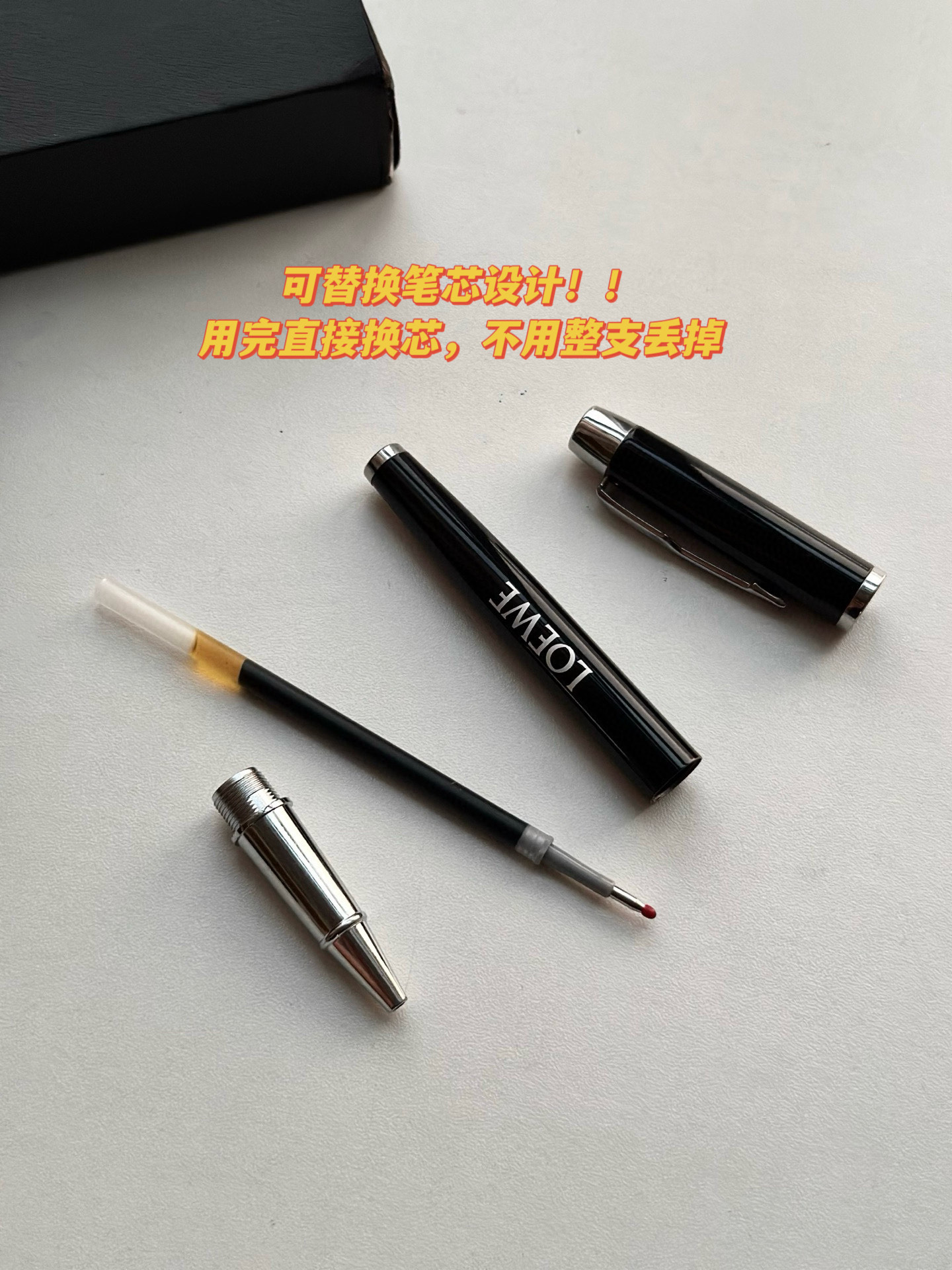 Loewe Ballpoint Pen - Elegant Writing Instrument with Replaceable Refill