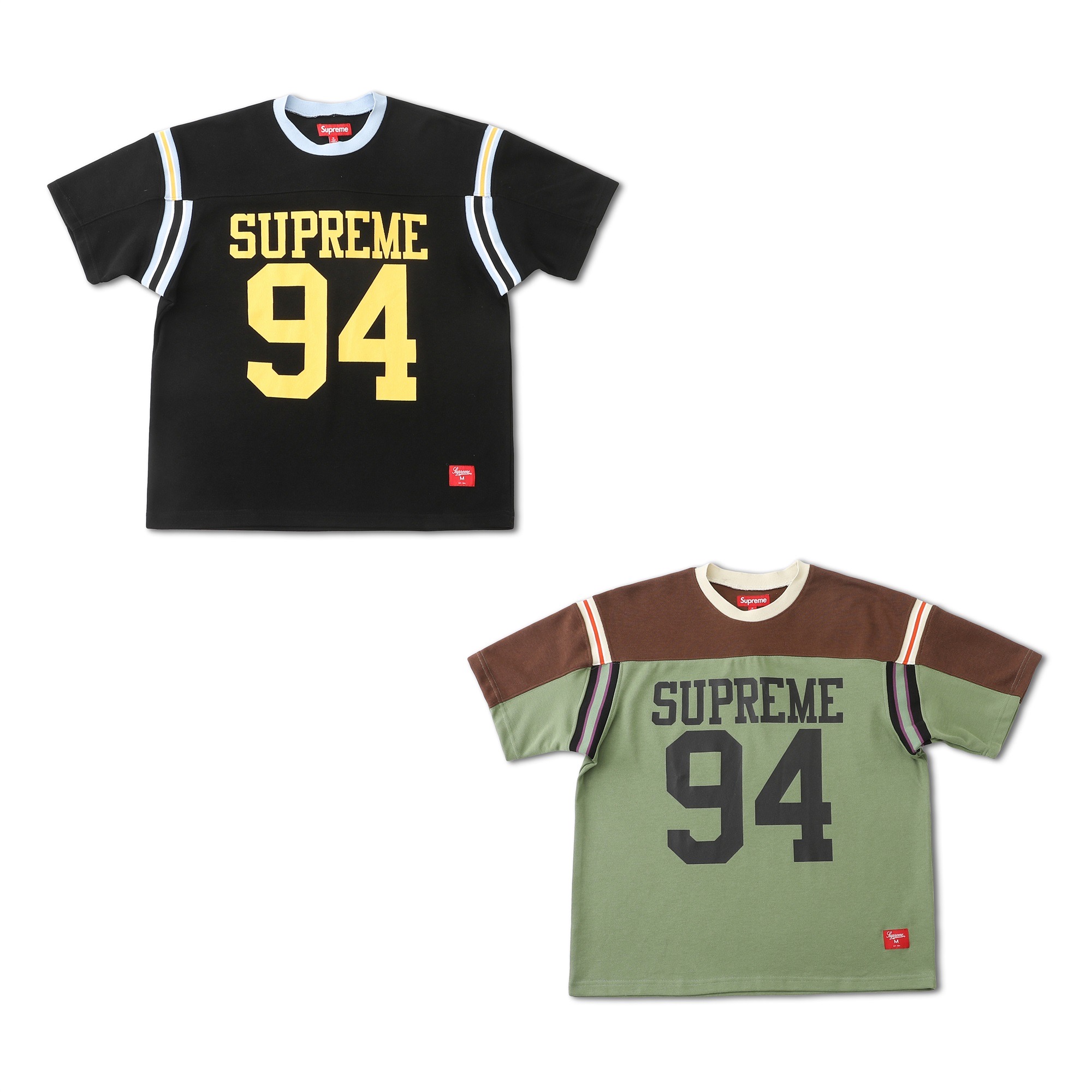 Supreme Split S/S Football Top T-shirt à Manches Courtes Col Rond