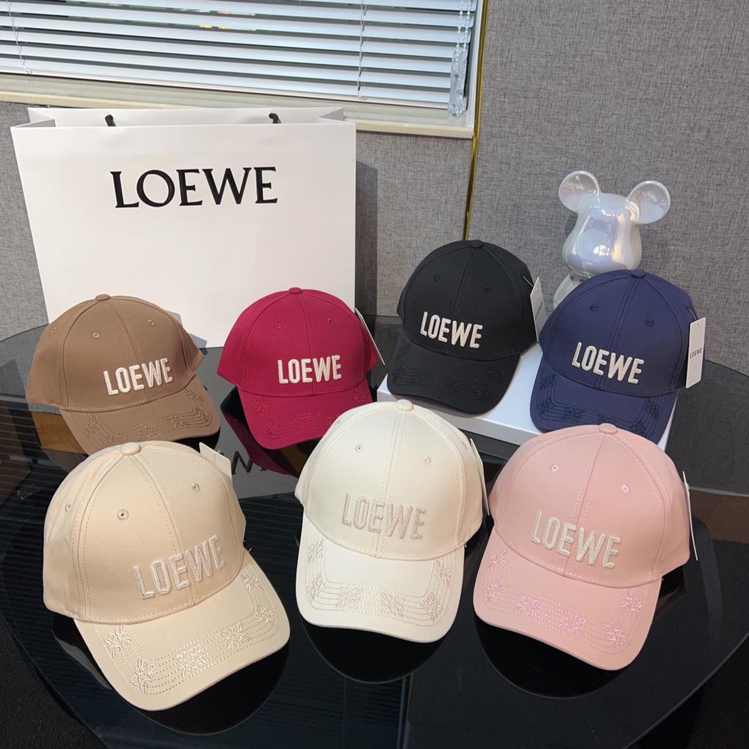 Especial Loewe última gorra de visera bordada de alta gama, efecto lavado justo, muy elegante 👍👍 profundidad interior…