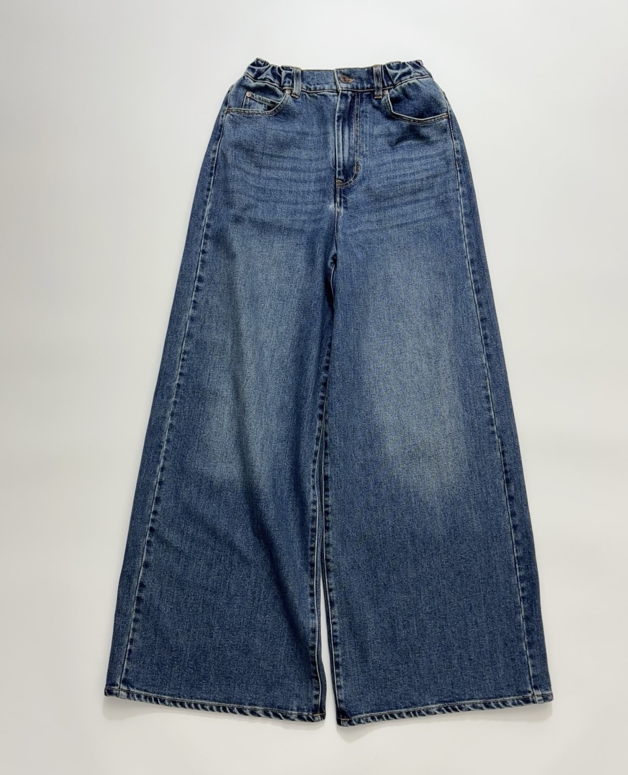 Weekend Max Mara Wide-Leg Elastic High-Waisted Loose Casual Jeans