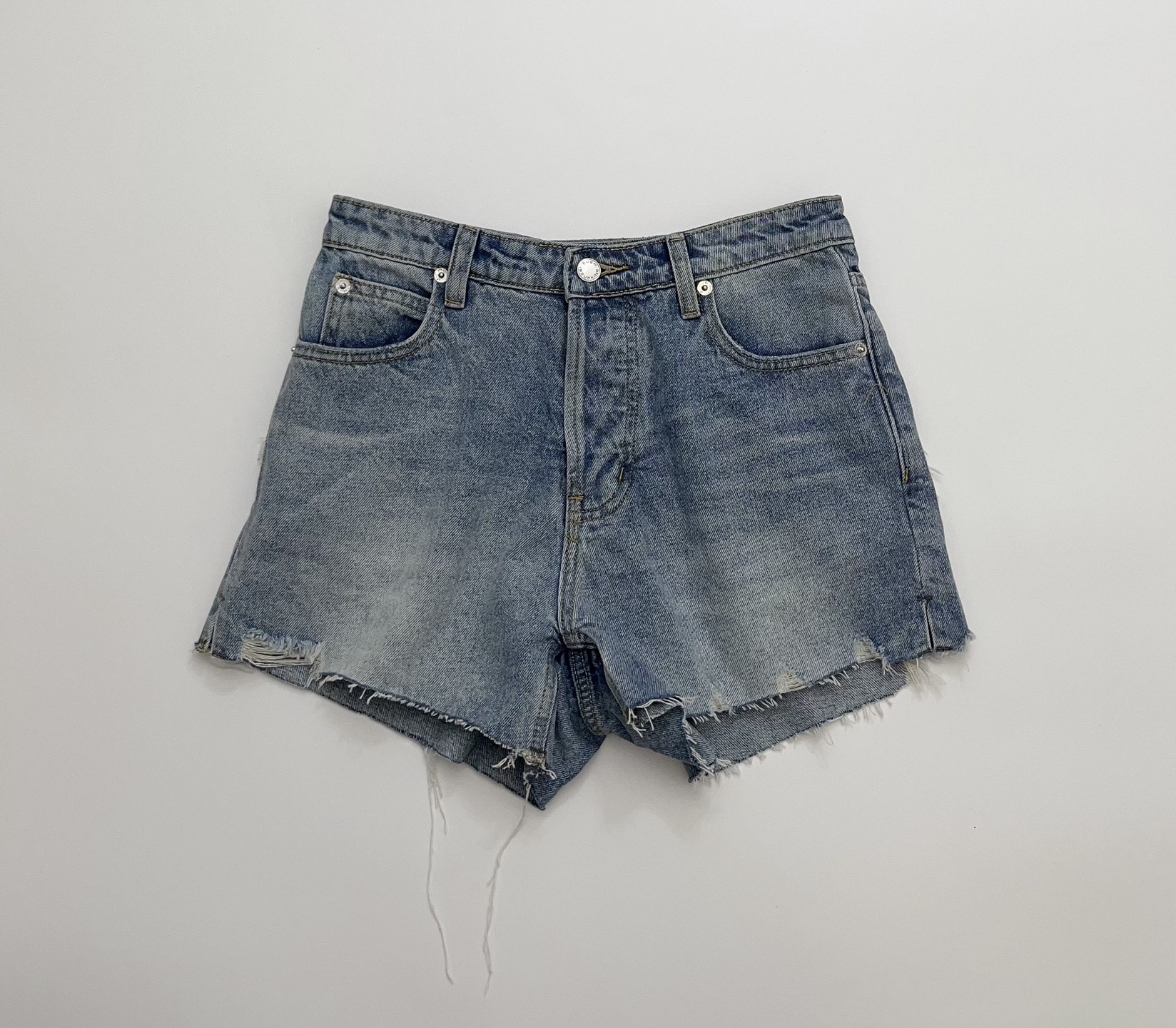 Alexander Wang Distressed Denim Hot Pants