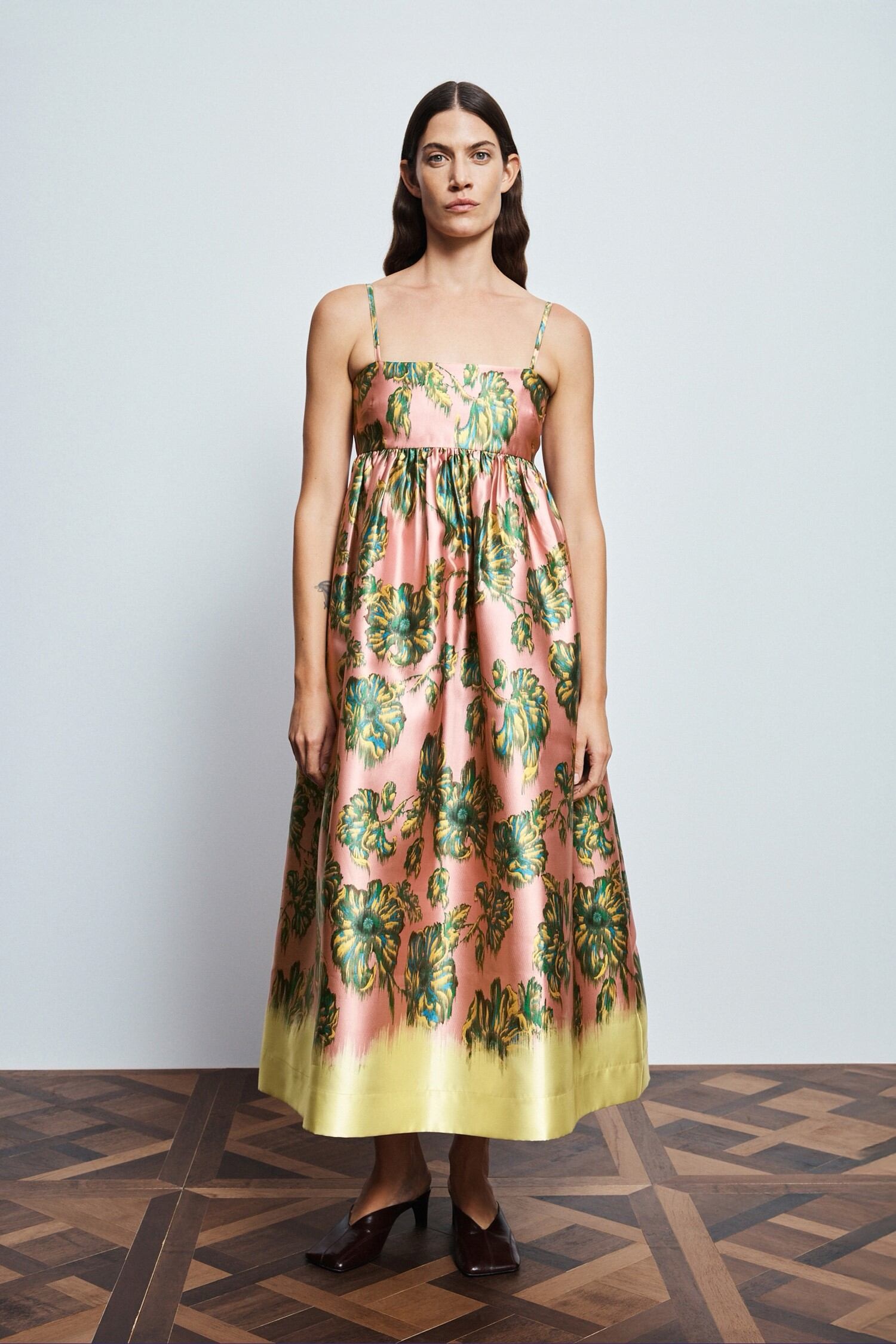 Alémais 26 Autumn/Winter Floral Off-Shoulder Camisole Dress
