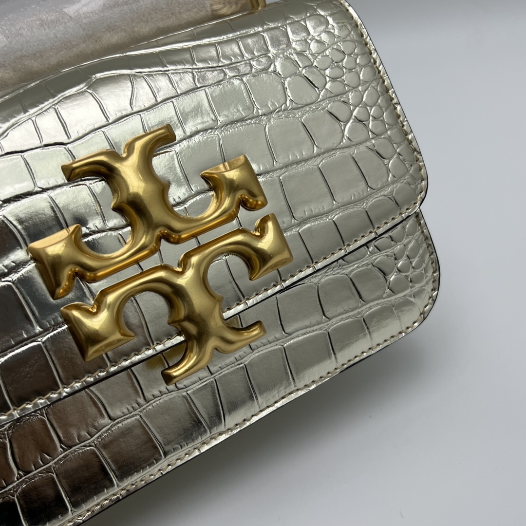 Tory Burch 编号156903TORY BURCH/汤丽柏奇ELEANOR小号鳄鱼纹单肩斜挎包 尺寸13.5*19*6.5