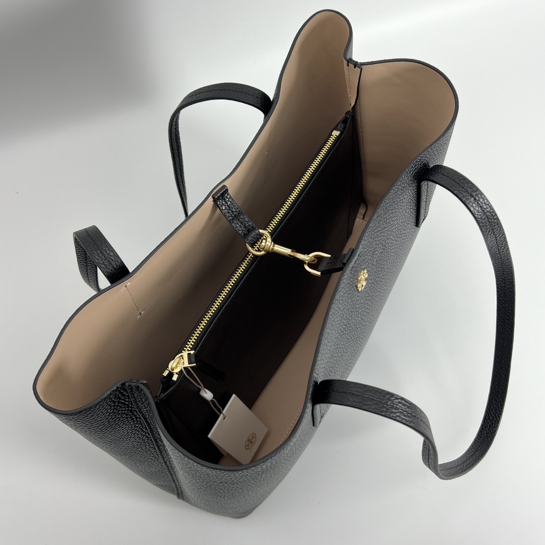 Tory Burch ~ ToryBurch/tb女大号荔枝纹托特包