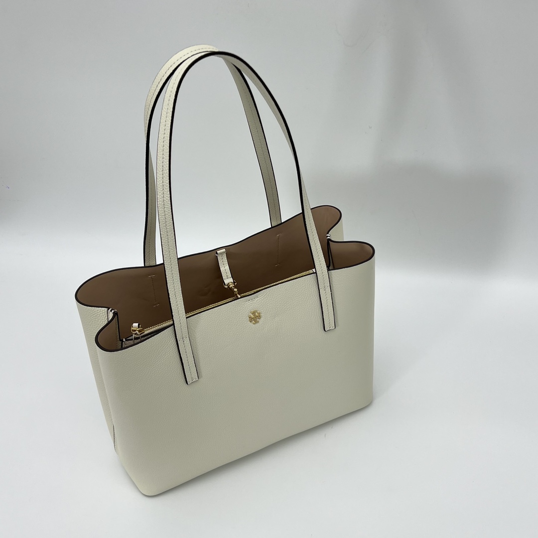 Tory Burch ~ ToryBurch/tb女大号荔枝纹托特包