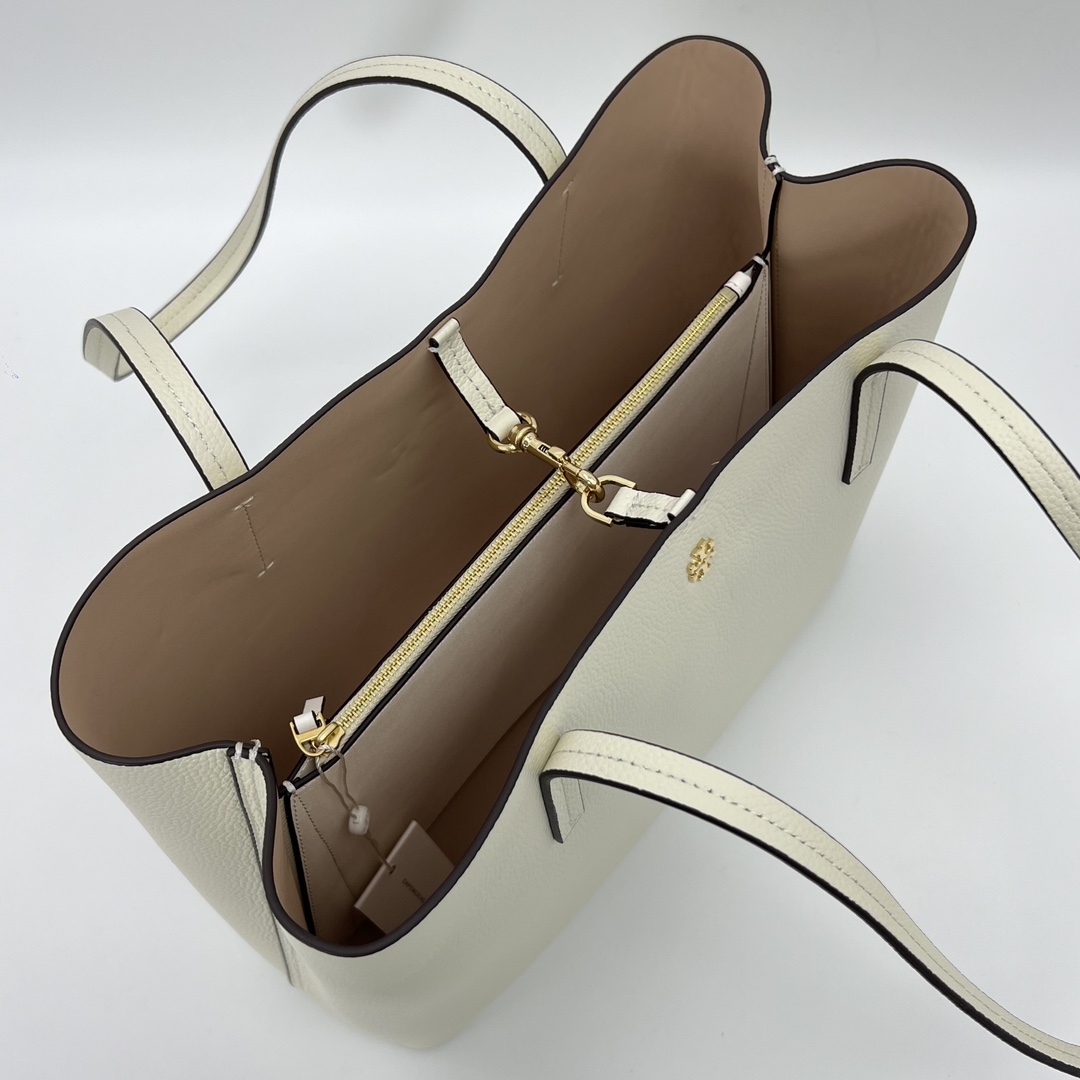 Tory Burch ~ ToryBurch/tb女大号荔枝纹托特包