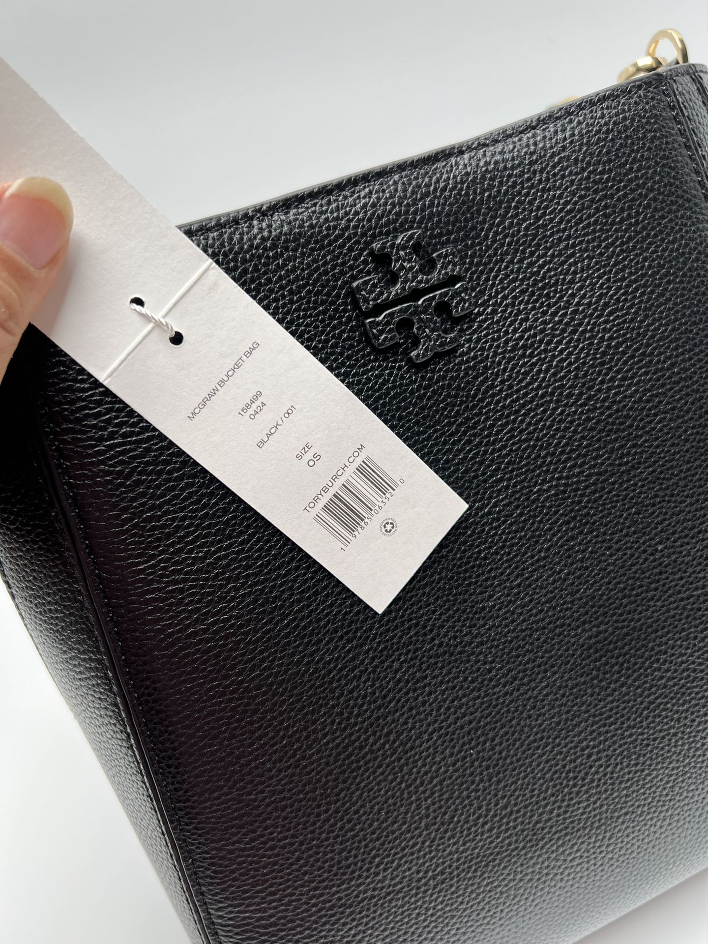 Tory Burch ～TB最新款单肩包 购物袋款 可单肩手提 荔枝纹头层牛皮 质感肉肉