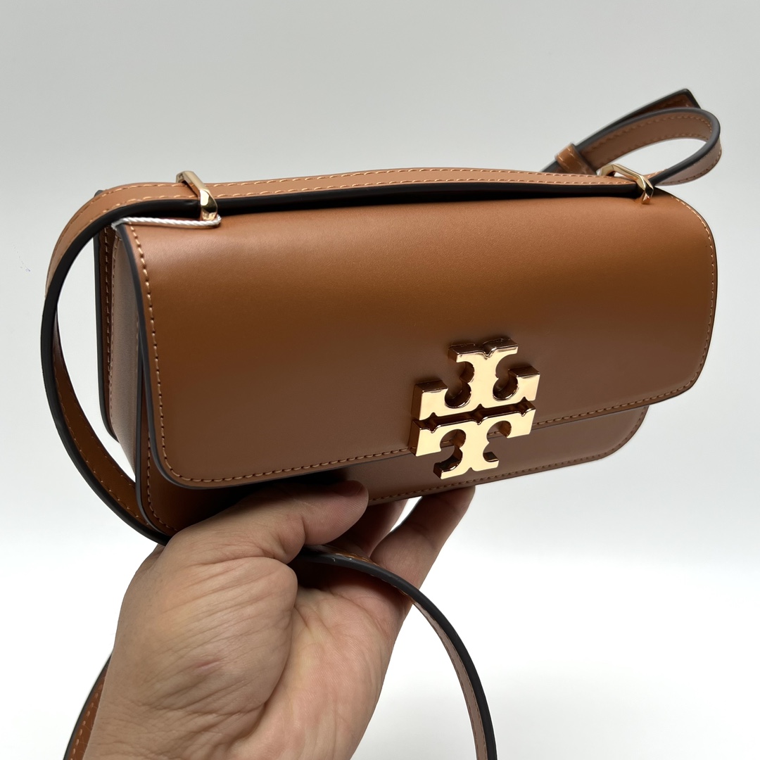 Tory Burch ～TB Eleanor新款迷你豆腐包 新版本 可调节肩带 纳帕牛皮面料 柔软舒适