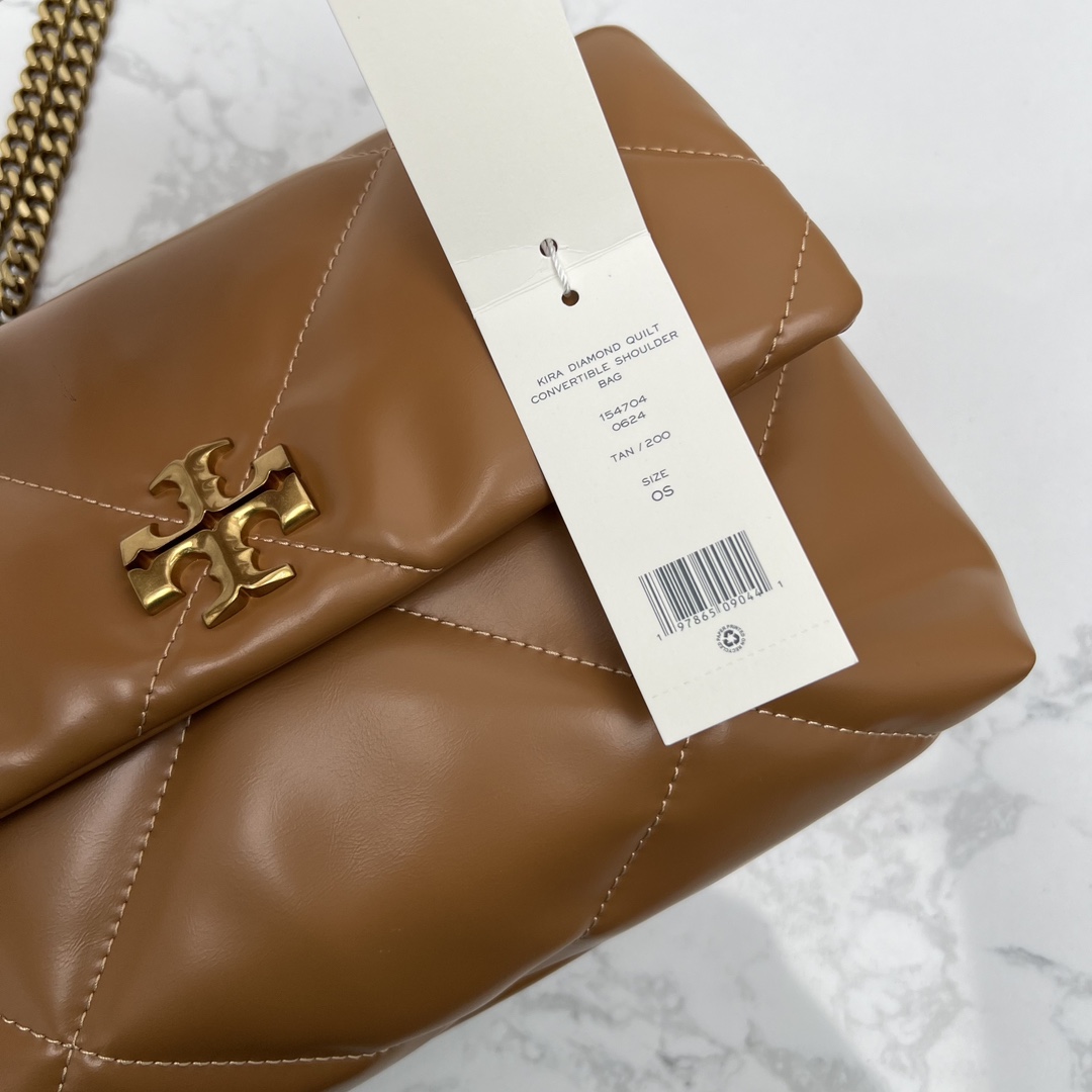 Tory Burch 大号新款 TB 大号 154704 小号 154706 最新款牛皮 云朵包 链条肩带背包 多功能使用 女士挎包 头层牛皮 可 单肩 可斜挎 超 黑色 白色