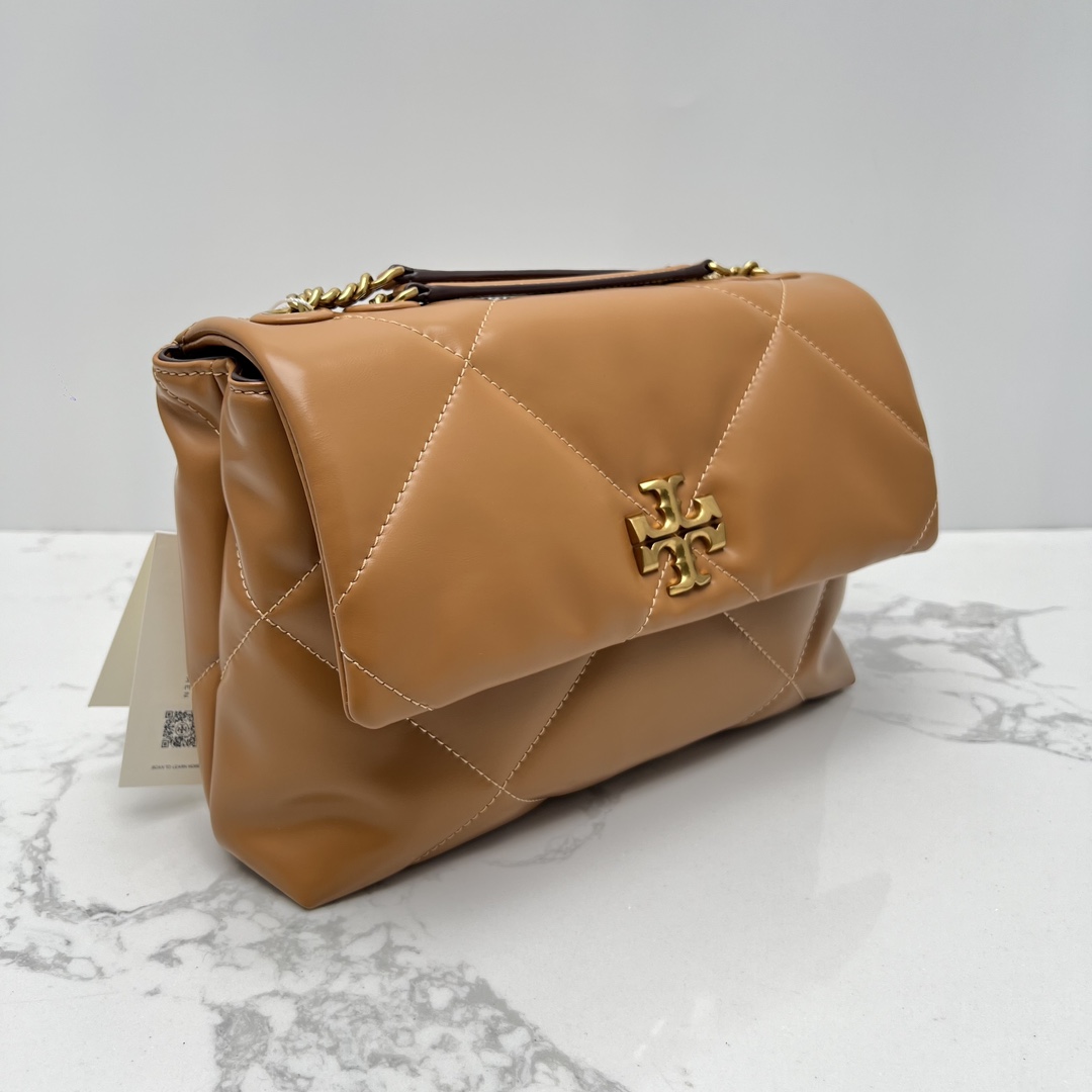 Tory Burch 大号新款 TB 大号 154704 小号 154706 最新款牛皮 云朵包 链条肩带背包 多功能使用 女士挎包 头层牛皮 可 单肩 可斜挎 超 黑色 白色
