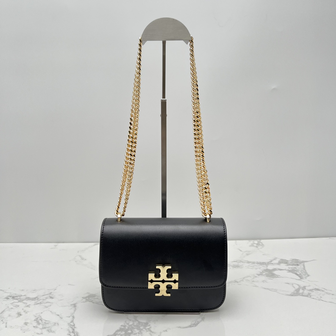 Tory Burch ～TB新款Eleanor 小号链条包 包款全新设计光滑金属饰件 尽显盒子包的简约线条