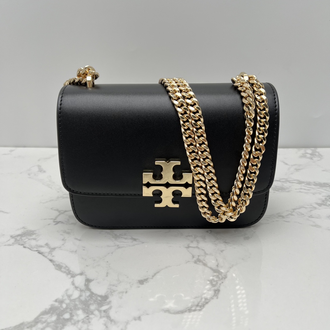 Tory Burch ～TB新款Eleanor 小号链条包 包款全新设计光滑金属饰件 尽显盒子包的简约线条