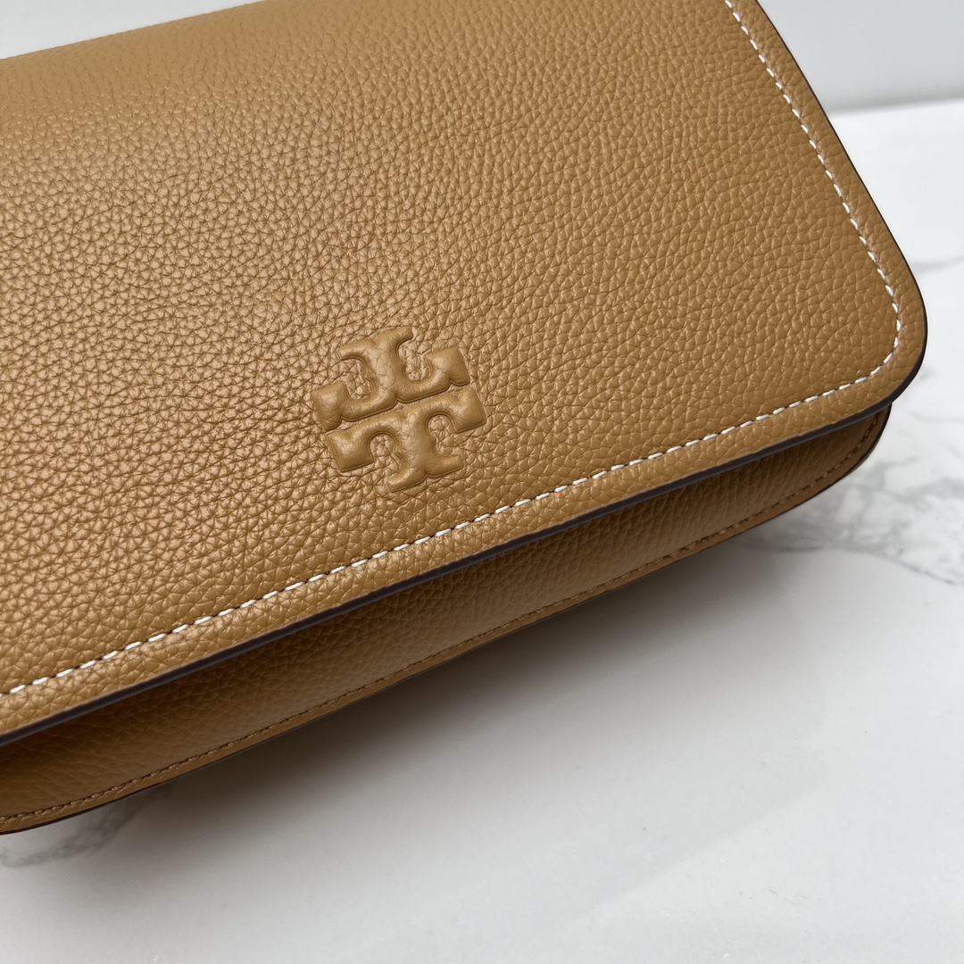 Tory Burch ～tory burch新款Thea牛皮翻盖包单肩斜挎包
