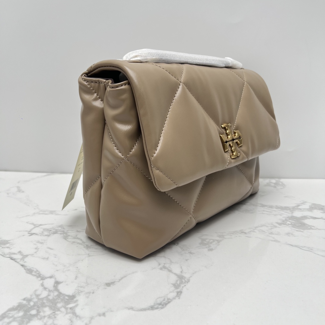 Tory Burch ～新款 TB 大号 154704 小号 154706 最新款牛皮 云朵包 链条肩带背包 多功能使用 女士挎包 头层牛皮 可 单肩 可斜挎 超 黑色 白色