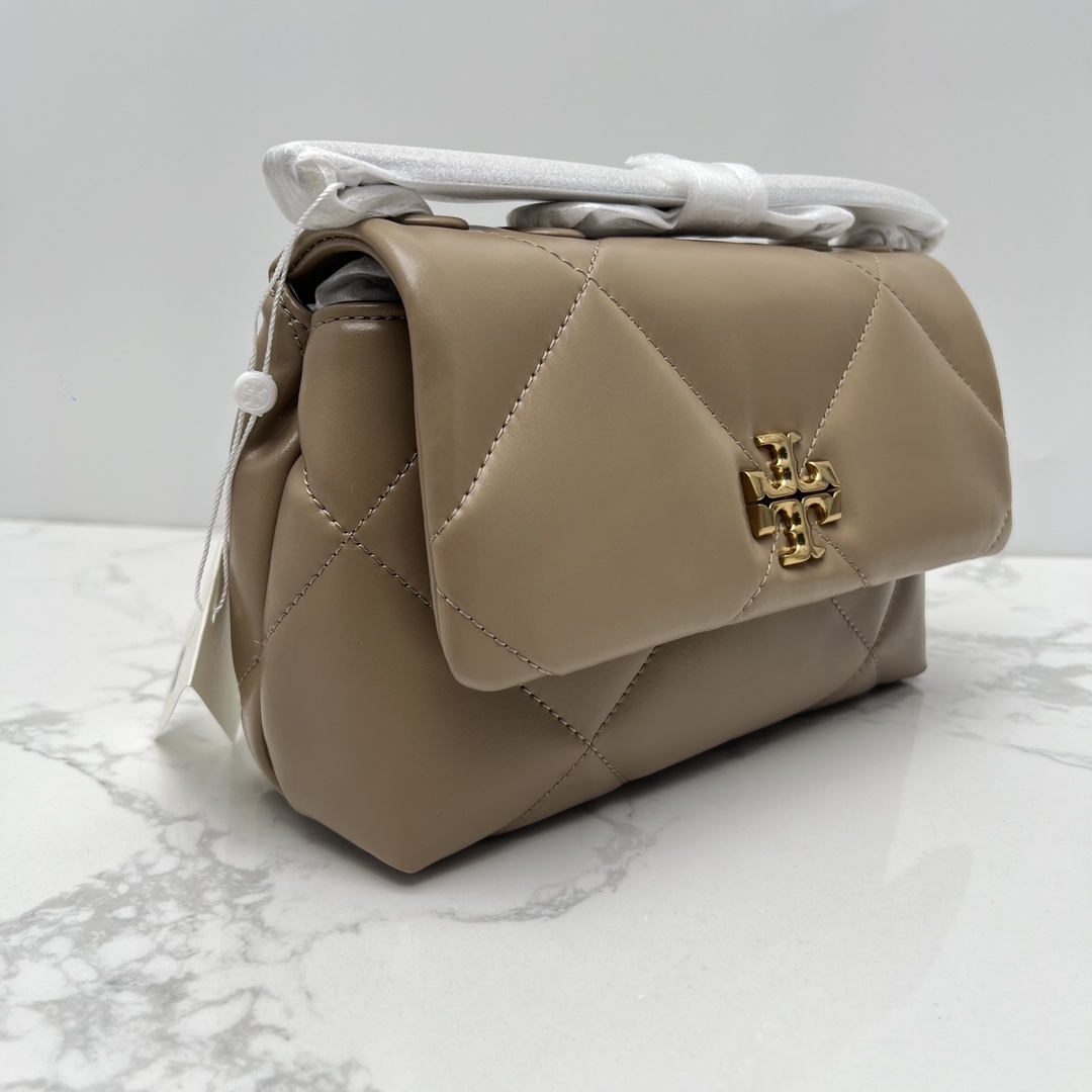 Tory Burch ～新款 TB 大号 154704 小号 154706 最新款牛皮 云朵包 链条肩带背包 多功能使用 女士挎包 头层牛皮 可 单肩 可斜挎 超 黑色 白色