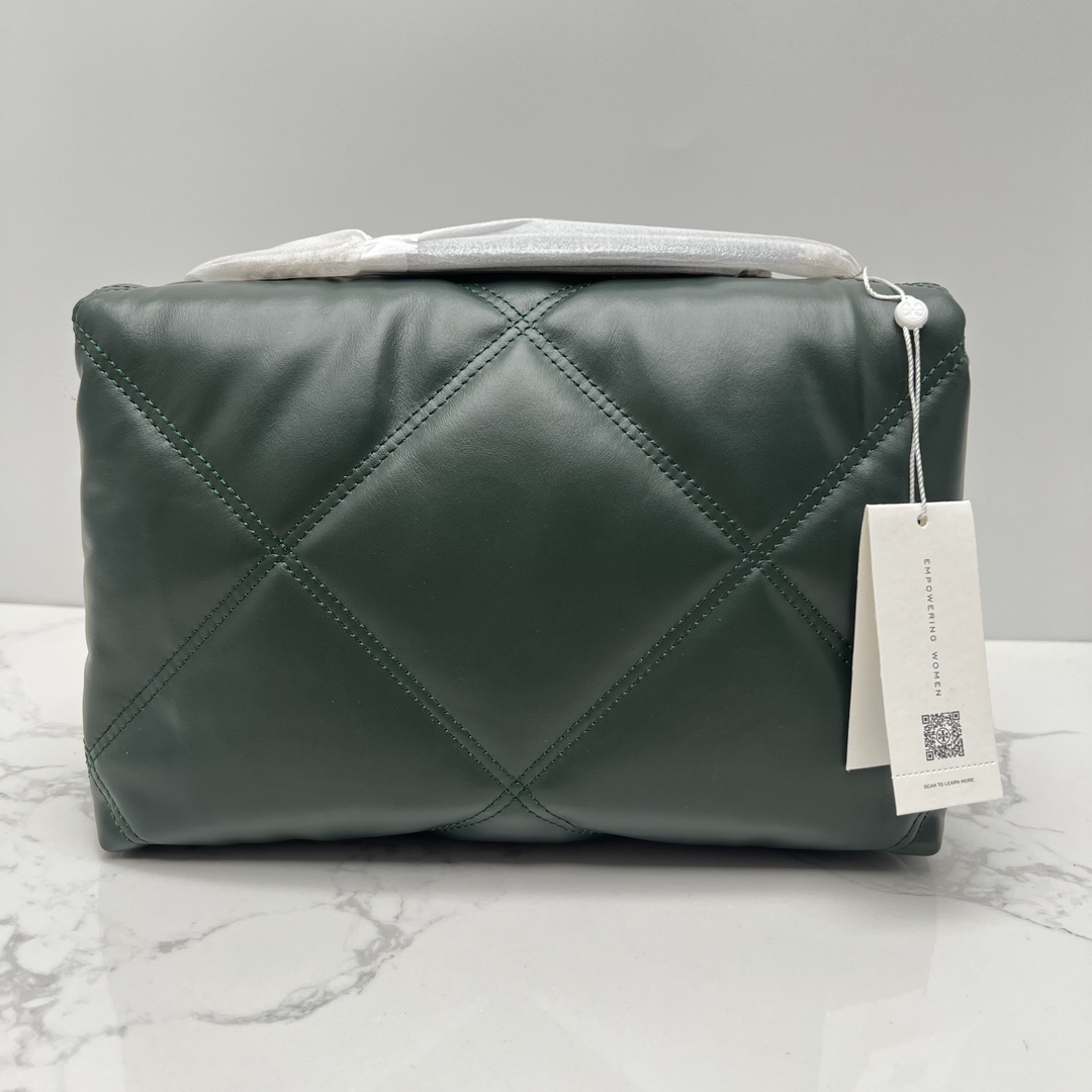 Tory Burch 大号新款 TB 大号 154704 小号 154706 最新款牛皮 云朵包 链条肩带背包 多功能使用 女士挎包 头层牛皮 可 单肩 可斜挎 超 黑色 白色