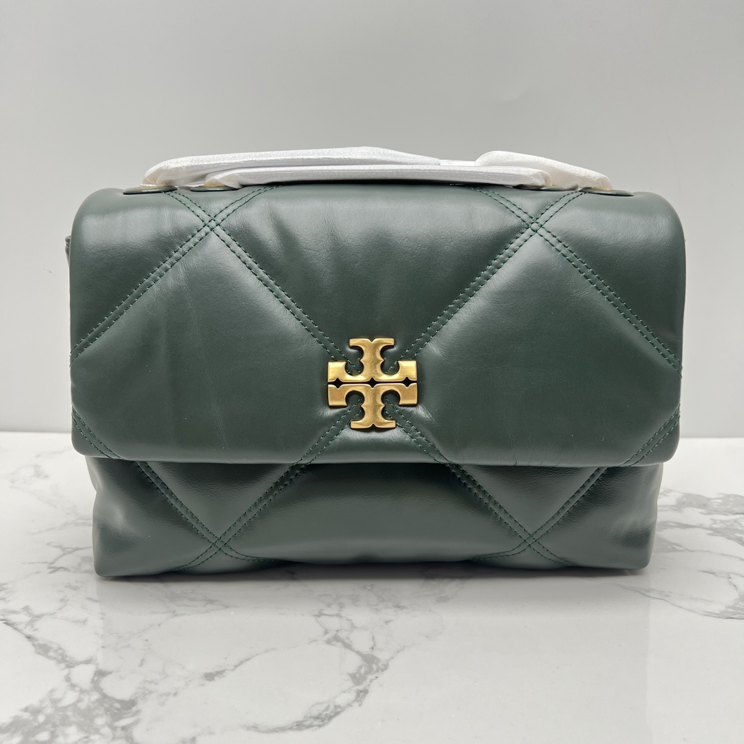 Tory Burch 大号新款 TB 大号 154704 小号 154706 最新款牛皮 云朵包 链条肩带背包 多功能使用 女士挎包 头层牛皮 可 单肩 可斜挎 超 黑色 白色