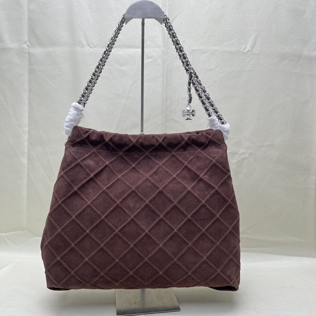 Tory Burch ～TB 秋季 最新款 166064头层牛筋皮翻毛牛皮