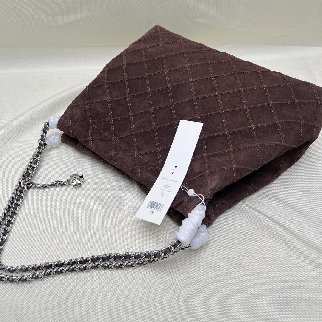 Tory Burch ～TB 秋季 最新款 166064头层牛筋皮翻毛牛皮