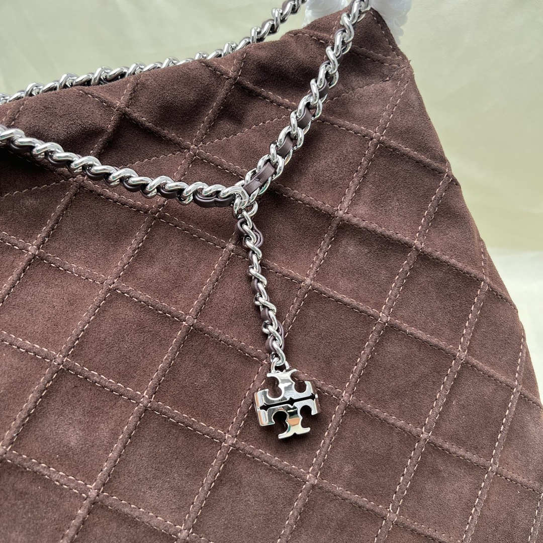 Tory Burch ～TB 秋季 最新款 166064头层牛筋皮翻毛牛皮
