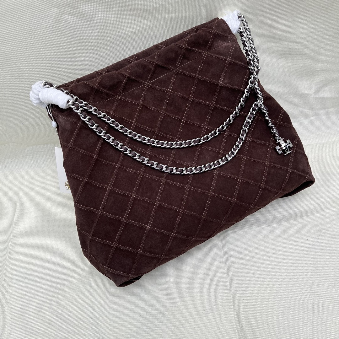 Tory Burch ～TB 秋季 最新款 166064头层牛筋皮翻毛牛皮