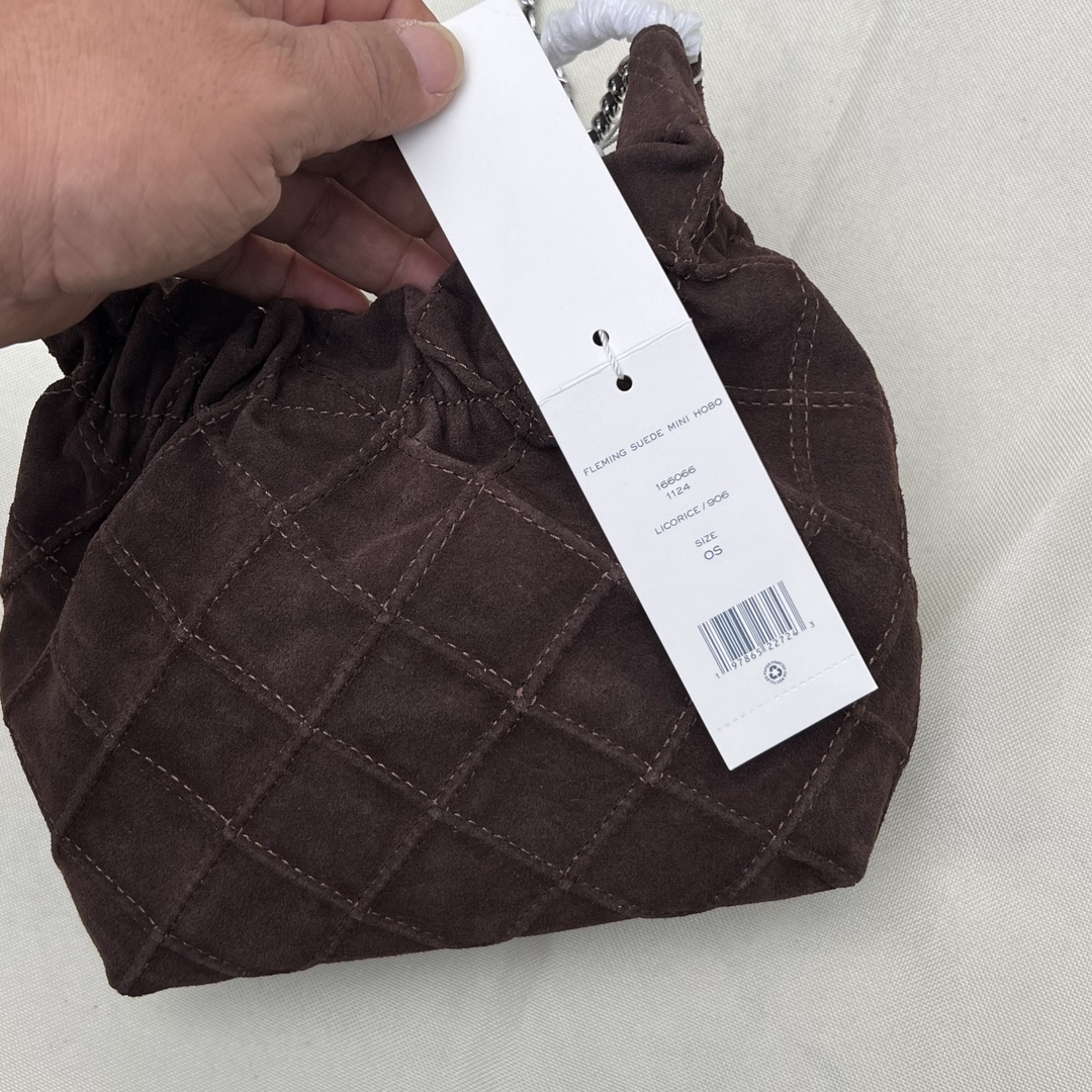 Tory Burch ～TB 秋季 最新款 166066头层牛筋皮翻毛牛皮