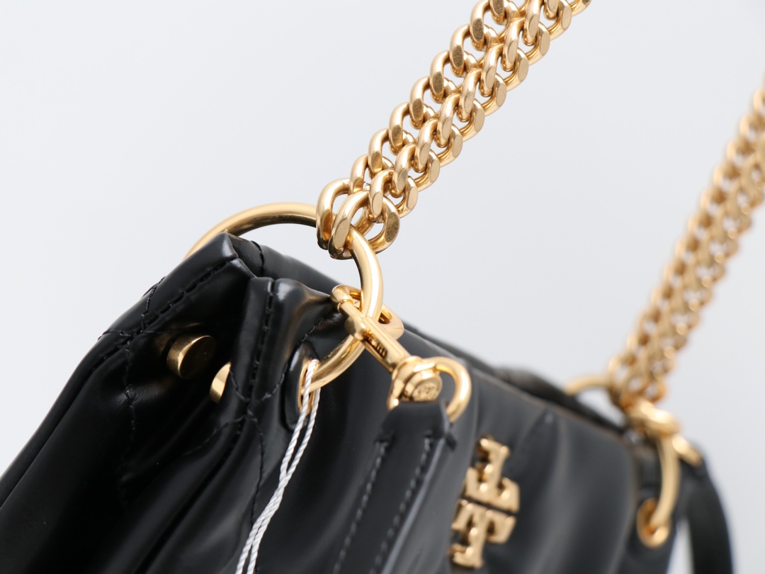 Tory Burch ～TORY BURCH 汤丽柏琦 KIRA 小号菱格纹链条肩背包女包 尺寸26.5×7.5×19