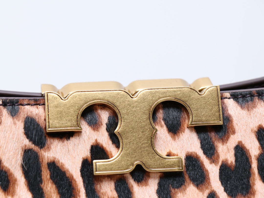 Tory Burch ～ 2024秋冬气质女人大号 btba手提包豹纹马毛手提公文包单肩斜挎