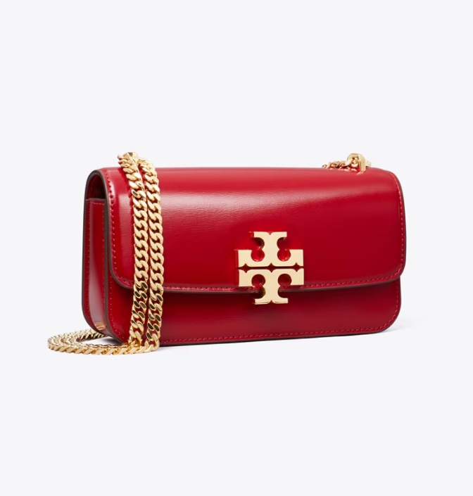 Tory Burch ～TB Eleanor新款迷你豆腐包 新版本 可调节肩带 纳帕牛皮面料 柔软舒适