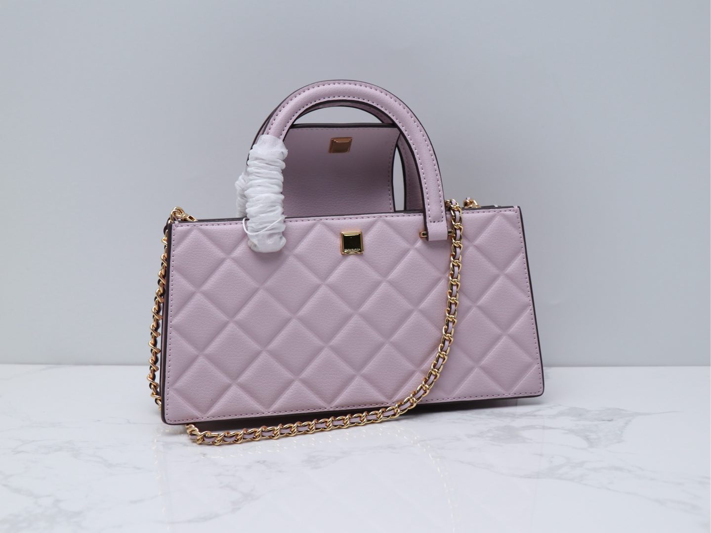 Tory Burch ～Tory brunch 压菱格链条包 牛皮高级质感通勤百搭手提单肩斜挎 定型包