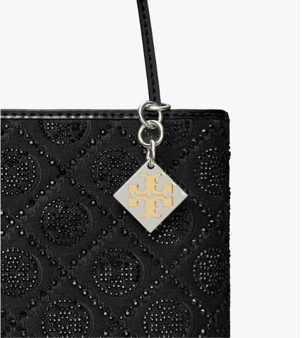 Tory Burch ～蛇年限定款 T Monogram 耀夜烫钻迷你托特包 配以烫钻装饰 寓意繁荣兴旺