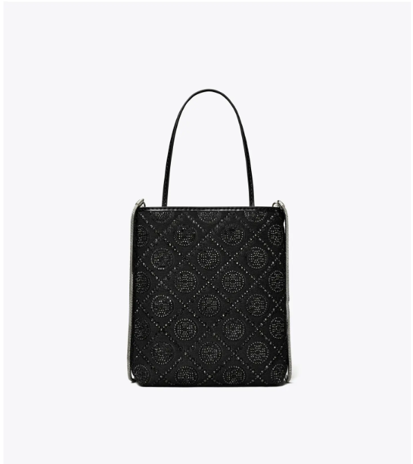 Tory Burch ～蛇年限定款 T Monogram 耀夜烫钻迷你托特包 配以烫钻装饰 寓意繁荣兴旺