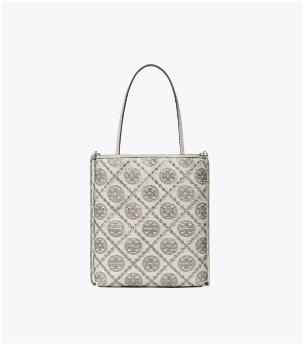 Tory Burch ～蛇年限定款 T Monogram 耀夜烫钻迷你托特包 配以烫钻装饰 寓意繁荣兴旺