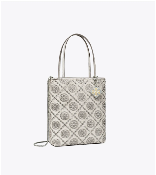 Tory Burch ～蛇年限定款 T Monogram 耀夜烫钻迷你托特包 配以烫钻装饰 寓意繁荣兴旺