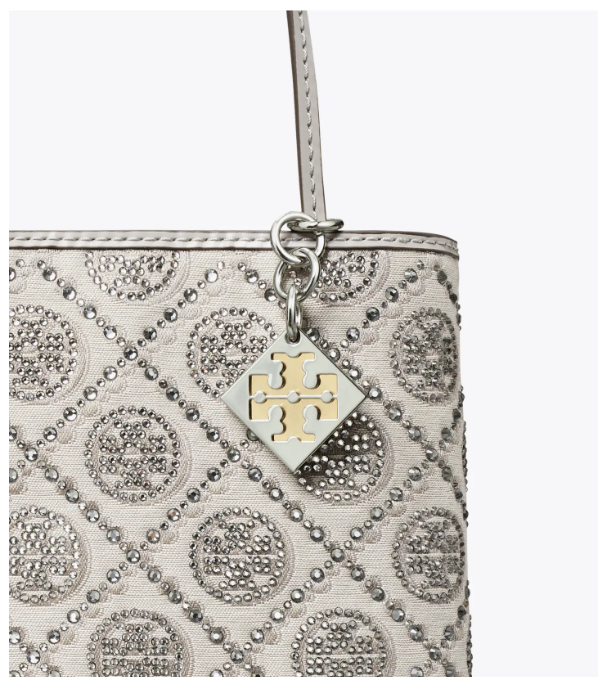 Tory Burch ～蛇年限定款 T Monogram 耀夜烫钻迷你托特包 配以烫钻装饰 寓意繁荣兴旺