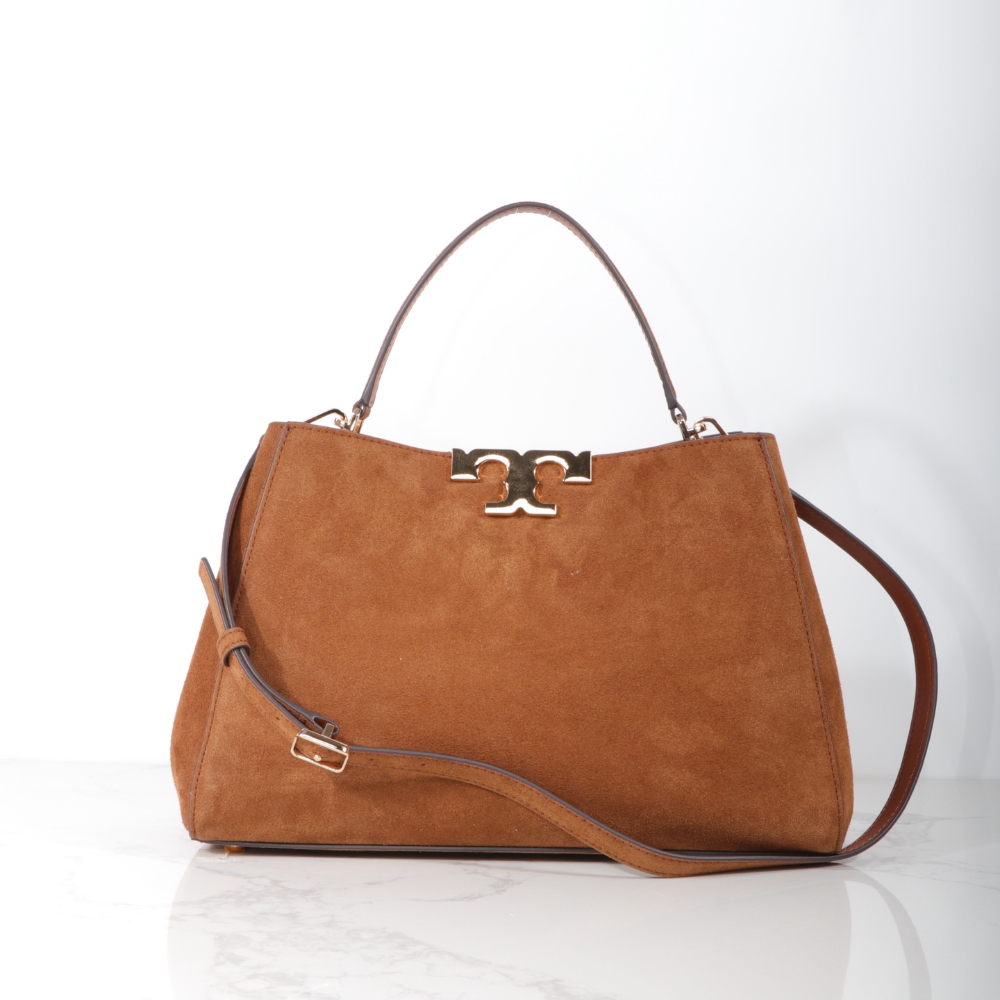 Tory Burch TORY BURCH 汤丽柏琦新品Eleanor手提包，碰上惊喜，天鹅绒手感。真的绝美对一直秋冬美拉德