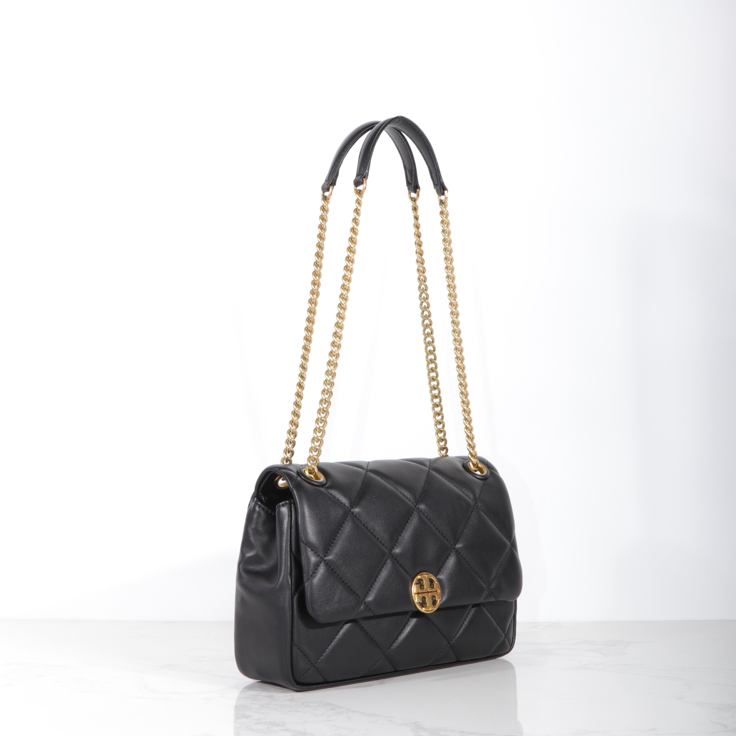 Tory Burch 方胖子链条菱格 休闲TB女包 尺寸27.5×8×18
